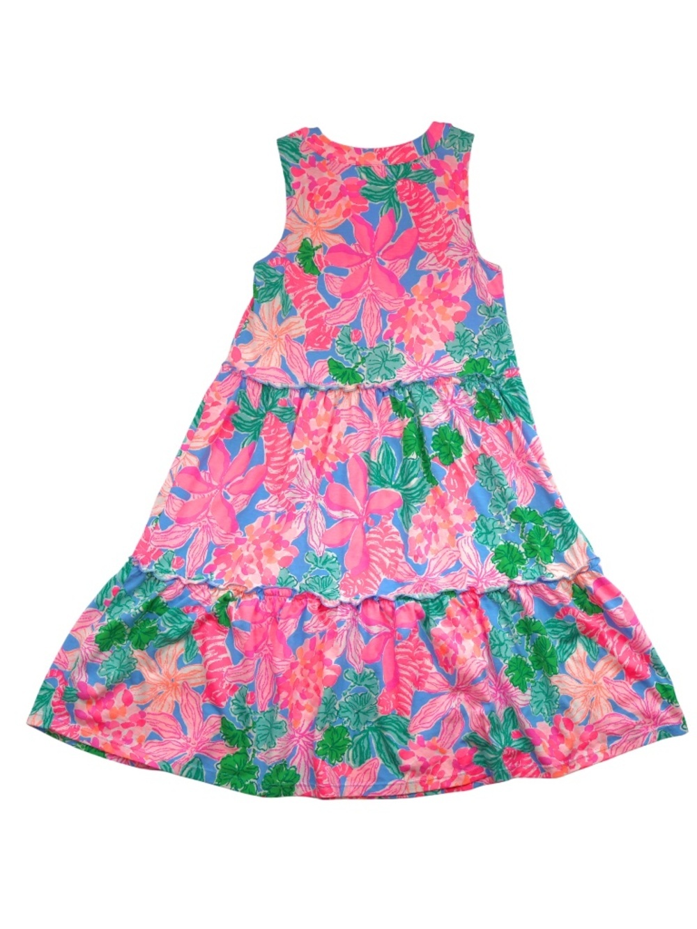 Lilly Pulitzer Floral Dress XXS Tropical Tiered Mini Resort Summer - Picture 3 of 8